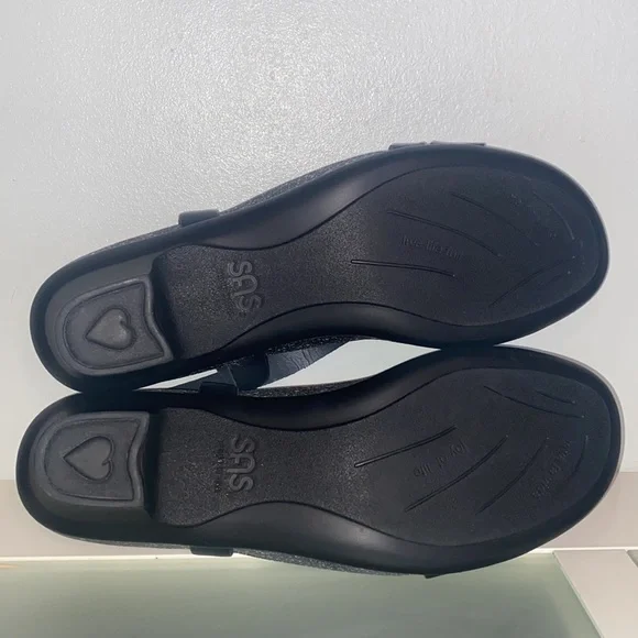 SAS Nouveau Black Leather Open Toe Casual Slingback Sandal-Women’s Sz 10.5M-NWOB - Picture 14 of 16